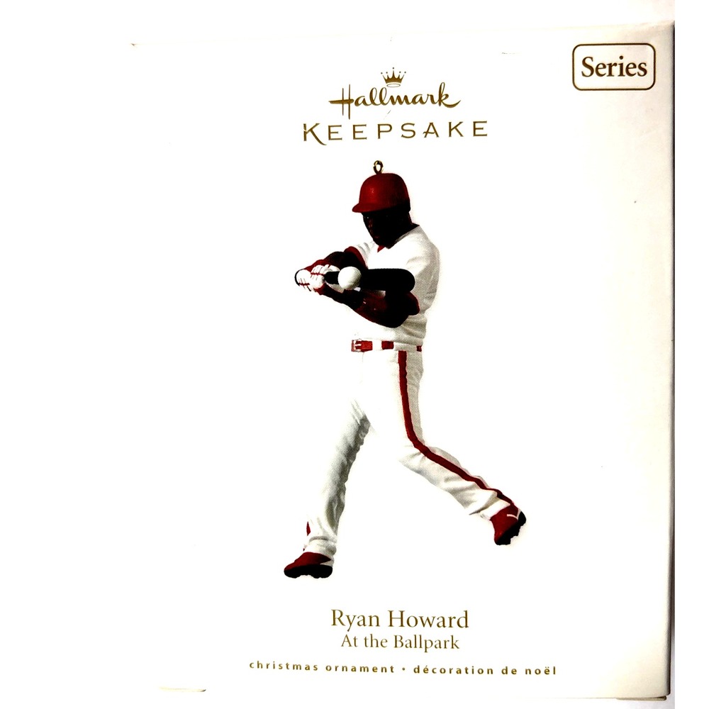 Ryan Howard Hallmark 2010 ornament #15 At The Ballpark series NIB
